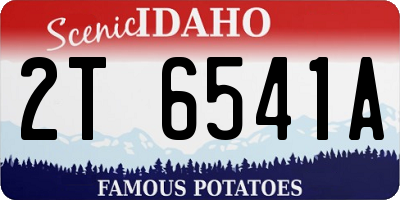 ID license plate 2T6541A