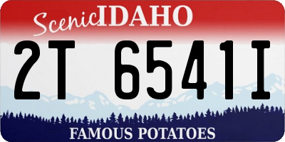 ID license plate 2T6541I
