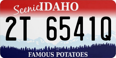 ID license plate 2T6541Q