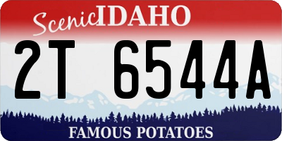 ID license plate 2T6544A