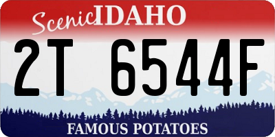 ID license plate 2T6544F