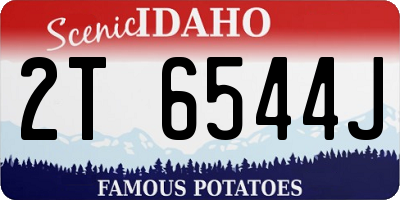 ID license plate 2T6544J