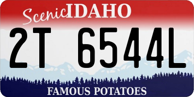 ID license plate 2T6544L