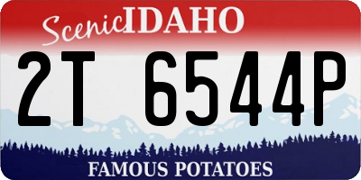 ID license plate 2T6544P