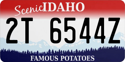 ID license plate 2T6544Z