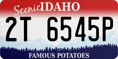 ID license plate 2T6545P