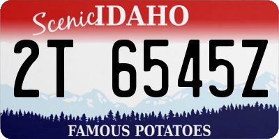 ID license plate 2T6545Z
