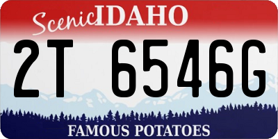 ID license plate 2T6546G