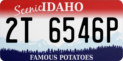 ID license plate 2T6546P