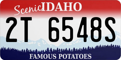 ID license plate 2T6548S