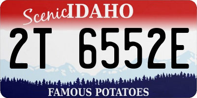 ID license plate 2T6552E