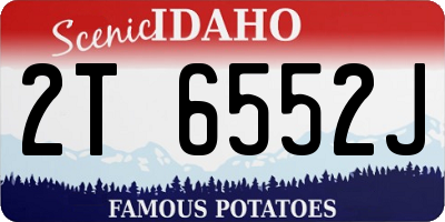 ID license plate 2T6552J