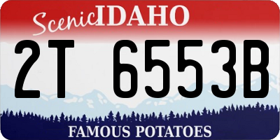 ID license plate 2T6553B