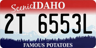 ID license plate 2T6553L