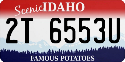 ID license plate 2T6553U