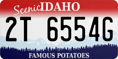 ID license plate 2T6554G