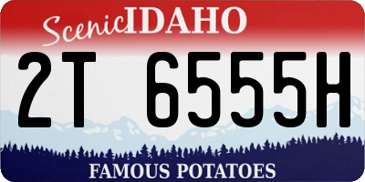 ID license plate 2T6555H