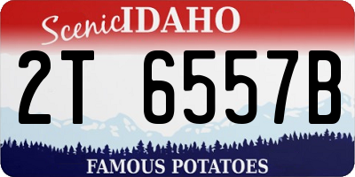 ID license plate 2T6557B