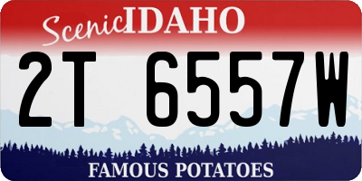 ID license plate 2T6557W
