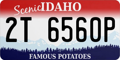 ID license plate 2T6560P