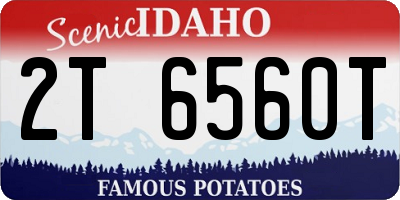 ID license plate 2T6560T