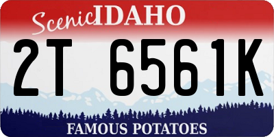 ID license plate 2T6561K