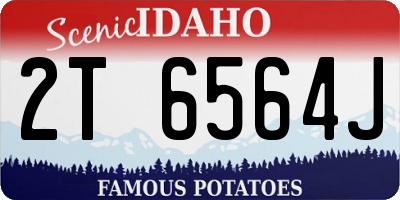 ID license plate 2T6564J