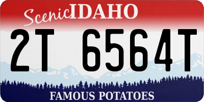 ID license plate 2T6564T