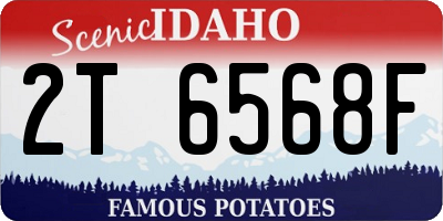 ID license plate 2T6568F