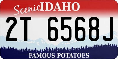 ID license plate 2T6568J
