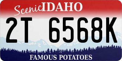 ID license plate 2T6568K