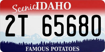 ID license plate 2T6568O
