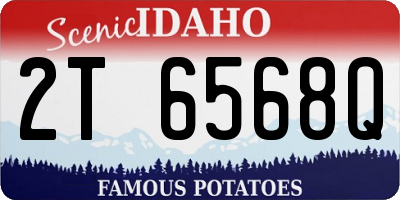 ID license plate 2T6568Q