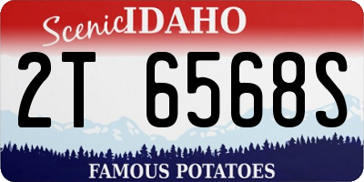 ID license plate 2T6568S