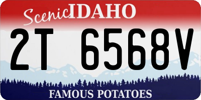 ID license plate 2T6568V