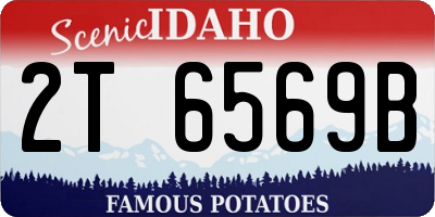 ID license plate 2T6569B