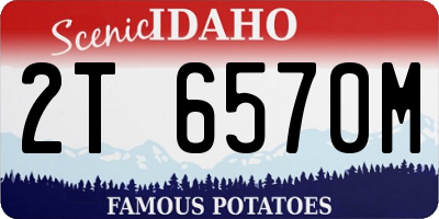 ID license plate 2T6570M