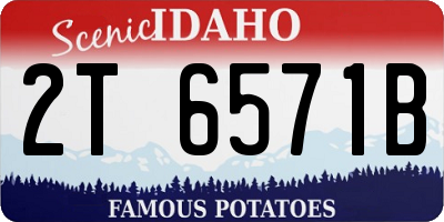 ID license plate 2T6571B