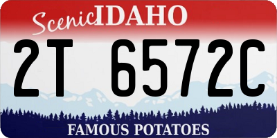 ID license plate 2T6572C
