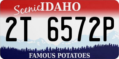 ID license plate 2T6572P