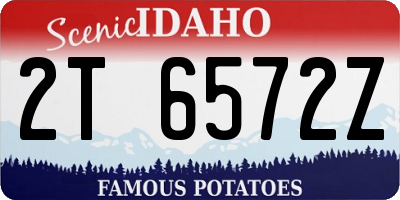 ID license plate 2T6572Z