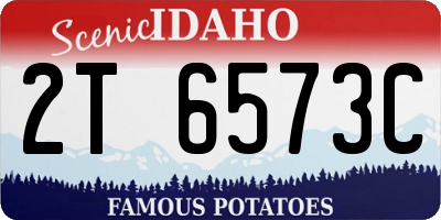 ID license plate 2T6573C