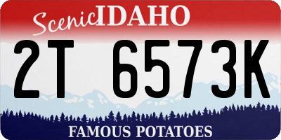 ID license plate 2T6573K