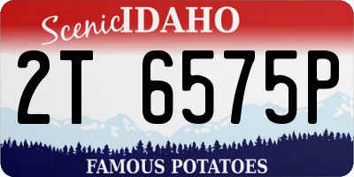 ID license plate 2T6575P