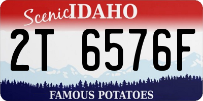 ID license plate 2T6576F