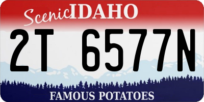 ID license plate 2T6577N