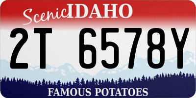ID license plate 2T6578Y