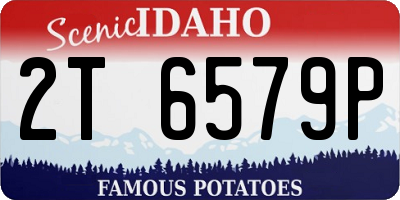 ID license plate 2T6579P