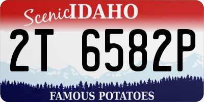 ID license plate 2T6582P