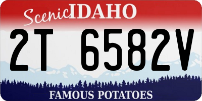 ID license plate 2T6582V